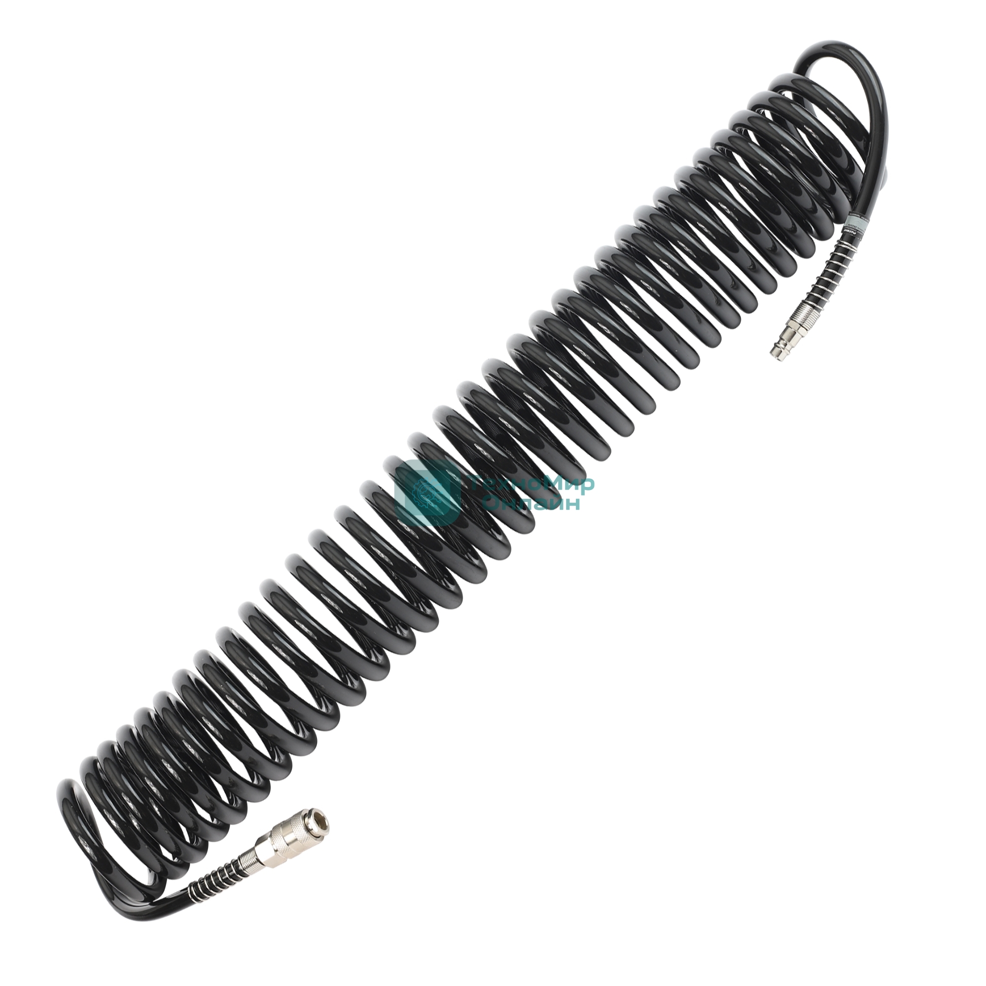 Шланг спиральный PATRIOT PU 20/8, полиуретан, длина 20 м, диаметр 8x12 мм, быстросъем.