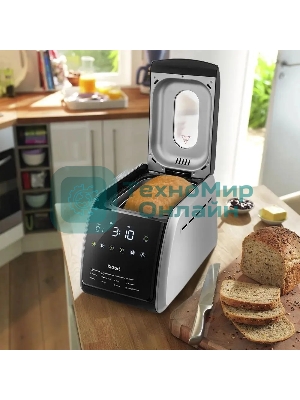 Хлебопечка Kitfort KT-305 черный/серебристый