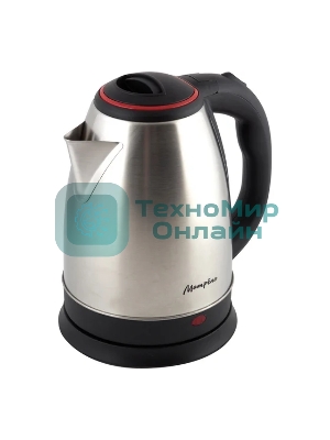 Чайник электрический Матрена MA-001 1.8 л, сталь,цвет крышки красный (005457)