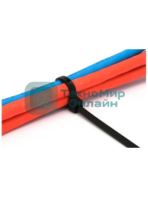 Стяжки Cablexpert NYT-400x7.6B пластиковые 400 мм х 7.6 мм, черные (100 шт.)