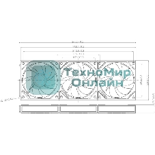 Кулер для корпуса Thermalright TL-M12QRW Reverse (124x120x25mm, 4-pin PWM, ARGB, 47.6CFM, 23.2dBA, 1500RPM, White)