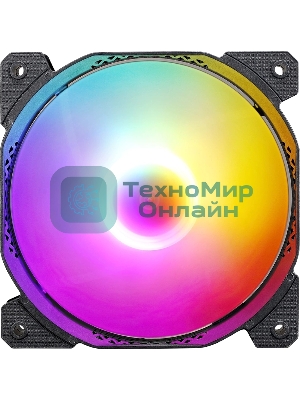 Вентилятор для корпуса Aerocool/Formula Cosmic 12BK ARPW ARGb черный, 120 мм, 1500 об/мин, 26.8 дБ, 4 pin