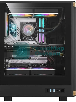 Компьютерный корпус Aerocool/Formula TimberLine T1 черный без БП ATX 4x120мм 1xUSB 2.0 1xUSB 3.0 1xUSB3.1 audio bott PSU
