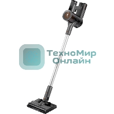 Пылесос вертикальный Leonord LE-1416 DC серый, питание от аккумулятора, 230 Вт, уборка суxая/влажная, пылесборник 0.5 л