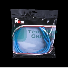 Шнур питания с фиксатором REM IEC 60320 C13/IEC 60320 C14, 10 А/250 В (3 * 1,0), длина 1,8 м, синий R-10-Cord-C13-C14-1.8-Blue