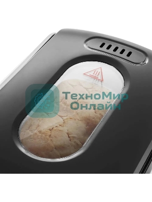 Хлебопечка Kitfort KT-305 черный/серебристый