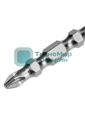 Набор бит двухстор. Gross PH2-PH1х45мм, PZ2-PZ1х45мм, сталь S2, 2 шт.