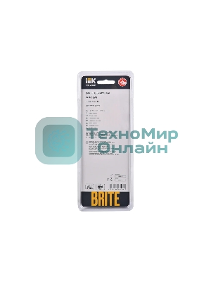 Рамка 3-местная IEK BRITE РУ-3-2-БрТБ стекло темная бронза