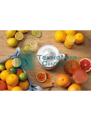 Соковыжималка Gorenje CJ30E белый/серебристый, цитрусовая, 30 Вт, 800 мл, механическое