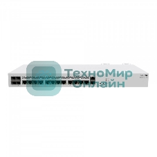 Маршрутизатор Mikrotik CCR2116-12G-4S+ Cloud Core Router 2116-12G-4S+ with Amazon Annapurna Labs Alpine v3 AL73400 CPU (16-cores, 2GHz per core), 16Gb RAM, 4xSFP+ cage, 13xGbit LAN, M.2 PCIe slot, RouterOS L6, 1U rackmount case, Dual PSU