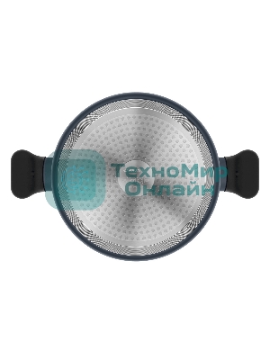 Кастрюля Maunfeld FRIDA MCS29FA02DG из кованого алюминия со стеклянной крышкой, 20 см, 2,9 л.