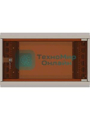 Шкаф коммутационный Suprlan (05-1060) настенный 6U 600x350 мм пер. дв. стекл направл. под закл. гайки 70 кг RAL 7035 285 мм 13.3 кг 360 мм