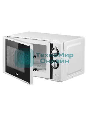Микроволновая печь BBK 20MWS-704M/W белый, 20 л, 700 Вт, переключатели - поворотный механизм