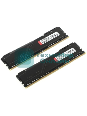 Оперативная память Kingston Fury Beast, DDR4, 64GB (2x32GB), 3200MHz, CL16, DIMM, черный