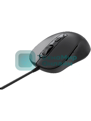 Мышь проводная Oklick 211M черный, 2400 dpi, USB, кнопки - 6