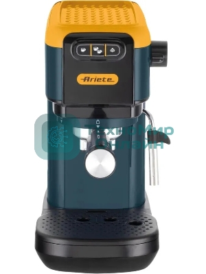 Кофеварка рожковая Ariete 00M139916AR0 маренго/желтый, молотый/капсулы, 1,1 л, 1300 Вт, 15 бар