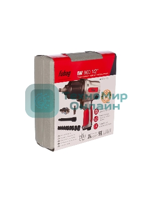 Ударный пневмогайковерт FUBAG IW900 + набор головок 100195