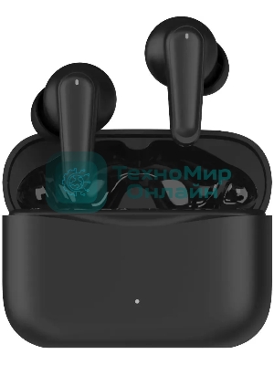 Наушники TWS Hyundai Select H-EP203 черный, внутриканальные, Bluetooth, активное шумоподавление, до 5 ч