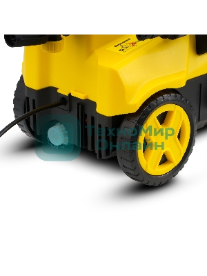 Мойка высокого давления 130/70 бар, KOLNER K140F, на 4 колесах, 1600Вт, 480л/ч, метал.помпа, шланг ВД 5м, кабель 5м, самовсас, Auto stop (пеногенератор)