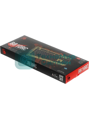 Клавиатура проводная A4Tech Bloody B810RC Punk USB желтый/черный