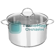 Кастрюля APPETITE SH05363 pretty 3,6 лиз нержавеющей стали 3,6 л, стеклянная крышка с ободком и пароотводом, диаметр 20см