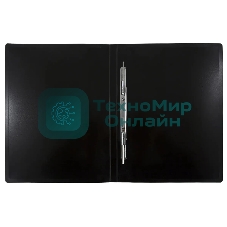 Папка с металлическим пружинным скоросшивателем Бюрократ DeLuxe DL07PMILK A4, пластик, 0.7мм, корешок 27мм, молочный