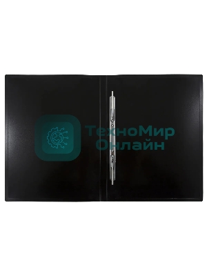 Папка с металлическим пружинным скоросшивателем Бюрократ DeLuxe DL07PMILK A4, пластик, 0.7мм, корешок 27мм, молочный