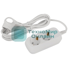 Удлинитель электрический ЭРА UDL-10-230-E Greenline 2 розетки с заземлением 3м ПВС 3x0.75мм2