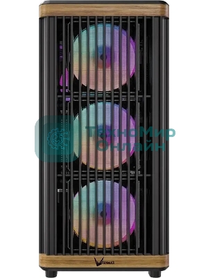 Компьютерный корпус Aerocool/Formula TimberLine T1 черный без БП ATX 4x120мм 1xUSB 2.0 1xUSB 3.0 1xUSB3.1 audio bott PSU