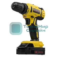 Дрель-шуруповерт Eurolux ДА-20DU-2, 12 В, 1.5 Ач, 25 Нм, щеточный