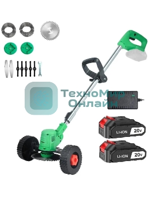 Триммер электрический Deko GreenCut 20 Pro аккум. 650Вт неразбор.штан. реж.эл.:леска/нож/диск