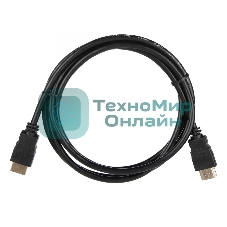 Кабель ACD-DHHM1-18B HDMI 1.4, Golden Plated,19m/19m, черный, 1.8м