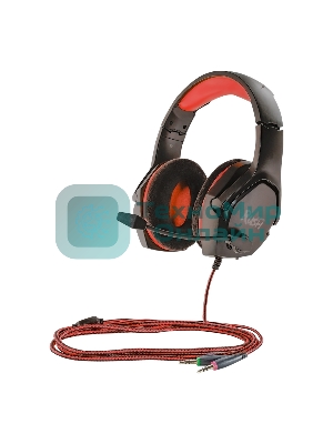 Игровая гарнитура Smartbuy (SBHG-9740) RUSH ASPID черный/красный