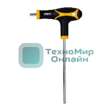 Набор шестигранных ключей Deli DL233108 8 шт. Материал: CR-V. Спецификация: 2x75 мм/2,5x75 мм/3x100 мм/4x100 мм/5x150 мм/6x150 мм/8x200 мм/10x200 мм. Удобная рукоять.