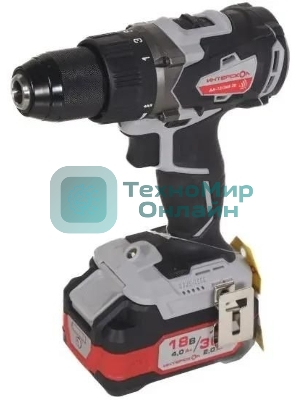Дрель-шуруповерт аккумуляторная бесщеточная ИНТЕРСКОЛ ДА-13/36В 70 Li-ion АПИ [814.2.2.70] кейс, 2 аккум. 2,0А·ч, ЗУ