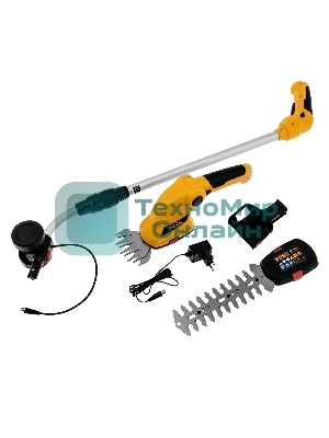 Ножницы-кусторез Denzel G801E с телескопической штангой аккумуляторные с акк. 7,2В Li-Ion 1,5 А·ч