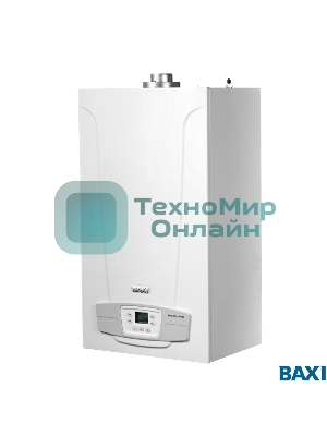 Котел газовый BAXI ECO LIFE 24F настен, 24 кВт, двухконтурный, с закрыт. кам. сгор.