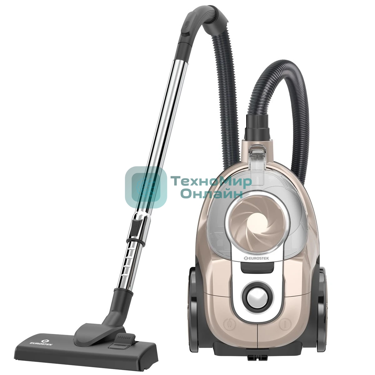 Пылесос Eurostek EVC-4510 бежевый, 420/2500 Вт, уборка сухая, пылесборник контейнер 3 л