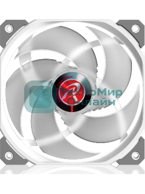 Вентилятор для корпуса Case Cooler Raijintek AGERAS 12 ARGb-1 (120x120x25мм, 4-pin PWM, 67.38CFM, 33dBA, 2200RPM, белый)