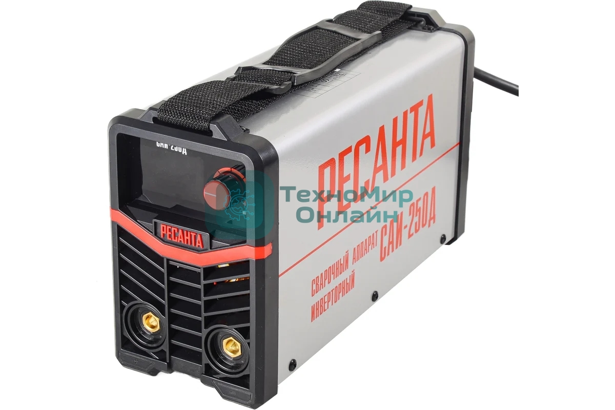 Сварочный аппарат Ресанта САИ-250Д инвертор ММА/TIG 9.5кВт