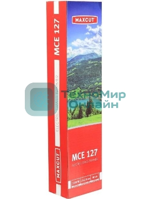 Триммер электрический MAXCUT MCE 127 25300127 1150Вт Вт,3Т диск 230мм; Леска 2,0мм; Захват 38см; Сборная прямая штанга; Плечевой ремень