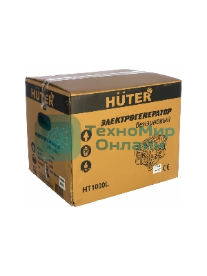 Электрогенератор бензиновый Huter HT1000L, 1.1 кВт, 65 дБ, 24.2 кг