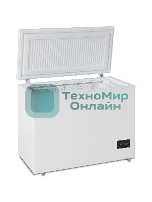 Морозильный ларь Бирюса Б-210KDN, белый с глухой крышкой, 160 л