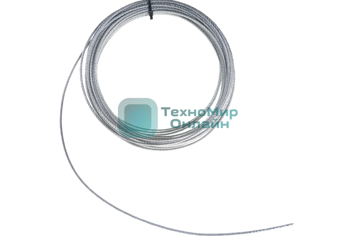 Трос стальной СТРОЙМЕТИЗ 4140060 3.0 мм DIN 3055 цинк (уп.20 м) подвес