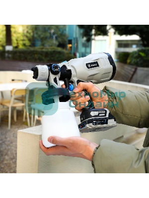 Краскопульт электрический аккумуляторный DEKO SG20DK Max, 20В, 800 мл, 1x3.0А·ч 083-1135