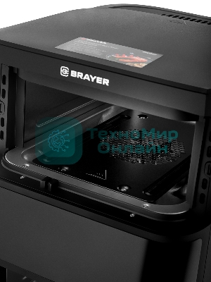 Аэрогриль Brayer 2048BR черный, 2500 Вт, 10 л, сенсор, 10 программ