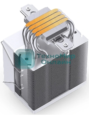 Кулер для процессора JONSBO CR-1400 EVO ARGb (180W, 4-pin PWM, 130мм, Al/Cu, 4x6мм, ARGb, 1x92мм, 38.2CFM, 33.8dBA, 2200RPM, S: 1700/1200/115X, AM4/AM5 белый)