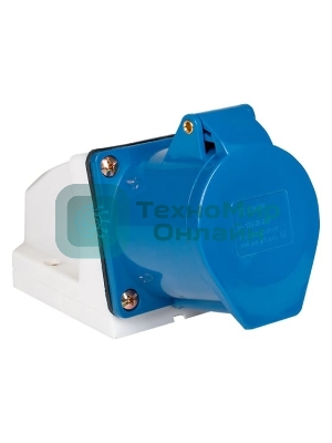 Розетка стационарная наружная 123 2Р+РЕ 32А 220 В IP44 PROxima EKF ps-123-32-220-PRO