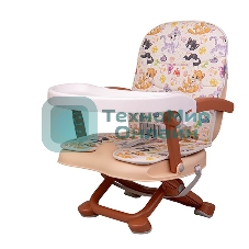 Стульчик для кормления BQ BCH012 Cats playing. Стульчик-бустер BQ BCH012. Гипоалергенные безопасные материалы/Съемный чехол из экокожи. Удобный, устойчив к загрязнению и легко моется/Съемная столешница/Безопасность малыша: устойчивая конструкция, нескользящие ножки, надежная фиксация на стуле, разделитель для ног для дополнительной фиксации/4 уровня высоты/Благодаря своей компактности, легкой сборке и наплечной лямке его можно брать с собой на природу, в гости или путешествие