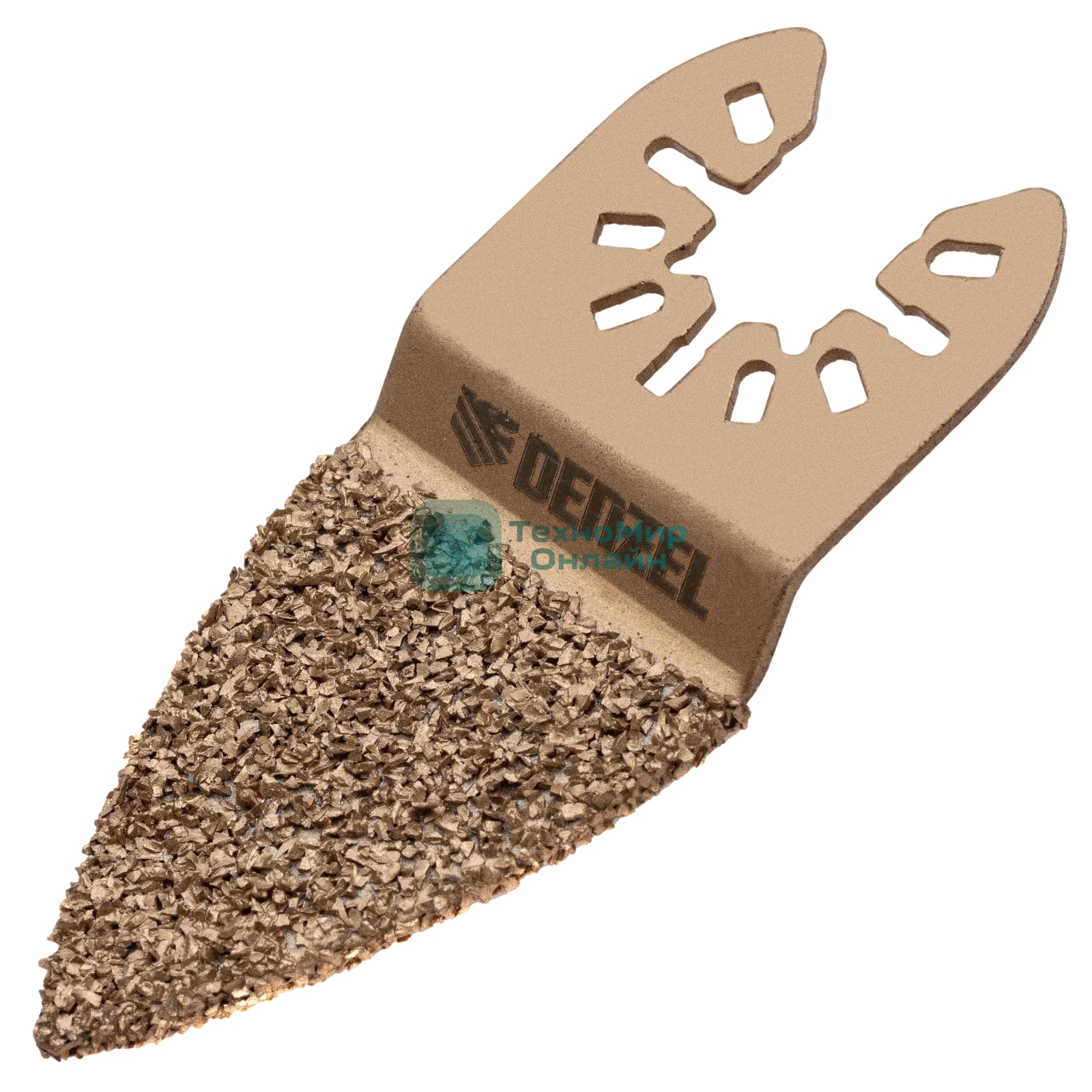 Насадка для МФИ Denzel шлифовальная дельтовидная, HM, по плитке и дереву, 33 мм